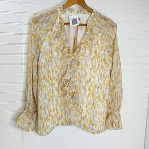 NWT Entro Long Sleeve Blouse Small